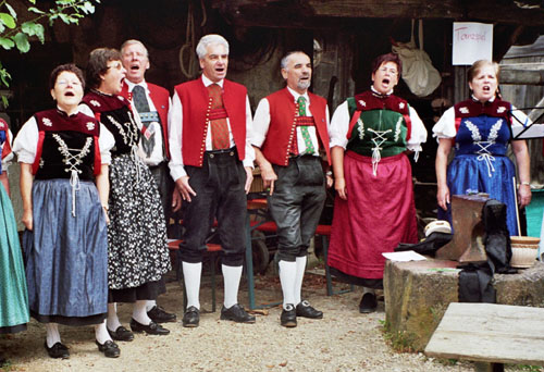 Auftritt im Freilichtmuseum Neuhausen ob Eck